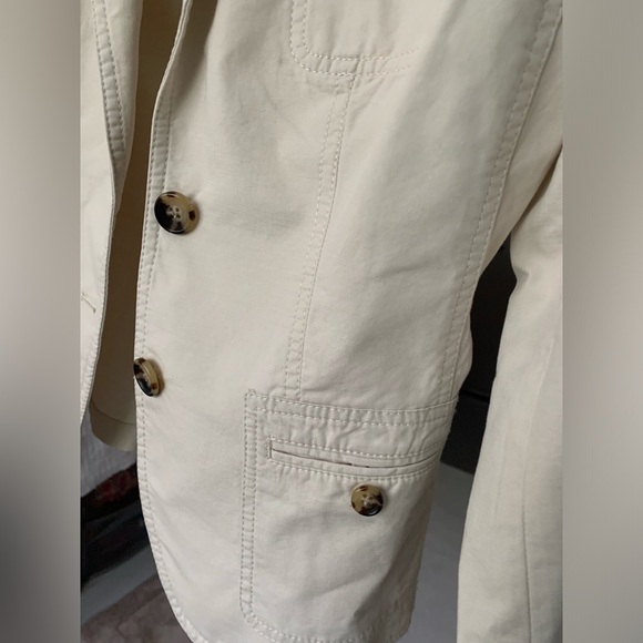 Talbots cream lightweight jacket - Picture 3 of 5